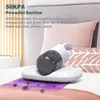 A handheld vacuum cleaner is shown on a bed, with graphics indicating it is cleaning. Náhled obrázku produktu