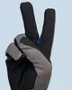 A close-up of a gloved hand making a peace sign. Produktbild-Vorschau