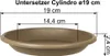 MePla - Untersetzer Cylindro ø 19 taupe Produktbild-Vorschau 2