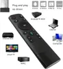 A remote control is shown with various electronic devices and operating system icons it is compatible with. Voir les images du produit