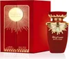 A red perfume bottle and its packaging are displayed against a white background. Anteprima dell’immagine prodotto