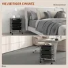 Carrello HOMCOM, carrello da portata a 3 ripiani, maniglie, Anteprima dell’immagine prodotto 6