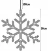 Decorazione a forma di fiocco di neve illuminato, bianca, Anteprima dell’immagine prodotto 5