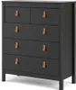 CALICOSY - Commode 5 tiroirs noir mat H98,9 cm - BARCELONE Voir les images du produit 13