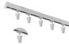 Deckenvorhangschiene 180 cm - weiß - aus Aluminium - mit Produktbild-Vorschau 2