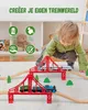 Houten Spoorweg Accessoireset met Dubbele Hangbrug Productafbeelding-voorbeeld 5