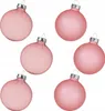 Weihnachtskugeln Glas 6cm x 6 Stück - Rosa transparent Produktbild-Vorschau 4