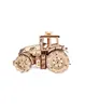 A wooden model of a tractor on a white background. Podgląd zdjęcia produktu