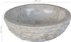 vidaXL Lavabo in marmo 40 cm crema Anteprima dell’immagine prodotto 8