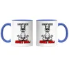 Lama mich nicht voll Meditierendes Lama Tasse Blau Produktbild-Vorschau 3