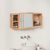 zrcadlová skříňka vidaXL 80x17x34 cm ořechový masiv Náhled obrázku produktu 2