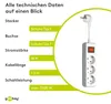 Goobay AC power Extension, 1,5 m, Biały Podgląd zdjęcia produktu 9