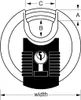 Masterlock M40EURDNUM Master Lock Disk-Zahlenschloss aus Náhľad obrázku produktu 10