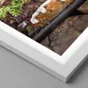 Gerahmtes Poster - Weißer Rahmen - Amerikaner Hamburger Produktbild-Vorschau 2