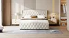 Letto imbottito 160x200cm con rete a doghe, letto a molle Anteprima dell’immagine prodotto 17