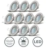 6x LED vestavné bodové svítidlo otočné bílé GU10 stropní Náhled obrázku produktu 5