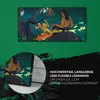 Leinwand Uhr Küche Wohnzimmer Bild 60x30 Malerei Tahiti Produktbild-Vorschau 5
