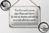 Blechschild Spruch 18x12cm Frau macht nie Mann zum Narren Produktbild-Vorschau 2