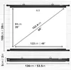 Duronic BPS60 4:3 Projektor-Leinwand, Beamer-Leinwand 60 Produktbild-Vorschau 5
