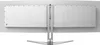 The back view of a white gaming monitor with a stand. Náhľad obrázku produktu