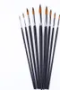 set di 9 pennelli con punta appuntita, nylon e manico lungo Anteprima dell’immagine prodotto 2