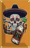 vianmo Blechschild 30x20 cm Totenkopf Tequila Produktbild-Vorschau 1