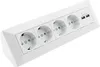 4-fach Steckdosenblock + 2x USB, weiß Produktbild-Vorschau 4