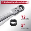 14tlg Gelenk-Ratschenschlüssel-Satz, Ringratschenschlüssel Produktbild-Vorschau 3