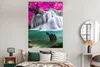 MuchoWow® Poster Wasserfall - Rosa - Bäume 120x160 cm - Produktbild-Vorschau 4