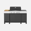 sweeek - Gasgrill 4 Brenner + 1 Seitenbrenner - Schwarz Produktbild-Vorschau 4