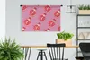 MuchoWow® Wandteppich Wandbehang Obst - Rosa - Muster Produktbild-Vorschau 2