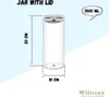 Contenitore in vetro Wilmax da 1500 ml con coperchio in Anteprima dell’immagine prodotto 3