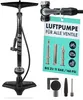 AARON Sport One Fahrradpumpe Standpumpe Schwarz/Grau Produktbild-Vorschau 1