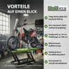 Motorradhebebühne hydraulisch 450 kg Breite 55 cm Produktbild-Vorschau 9