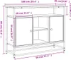vidaXL Příborník kouřový dub 100x35x80 cm odvozený výrobek Náhled obrázku produktu 8
