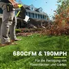 Akku Laubbläser, 180° Drehregelung, 3-Gang & 306km/h Produktbild-Vorschau 3