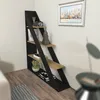 Skye Decor, Pisagor - Zwart, Eikenhout, Boekenkast, Zwart, Productafbeelding-voorbeeld 3