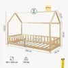 Kinderbed met geïntegreerd valbeveiligingssysteem, model Productafbeelding-voorbeeld 3