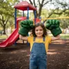 Hulk Handschuhe Kinder XXL Superhelden Fäuste Kostüm Produktbild-Vorschau 3