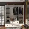 180 cm hoch Weißer Kleiderschrank,4 Türen mit Produktbild-Vorschau 2
