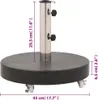 vidaXL Stojan na slunečník Granite 30 kg Round Black Náhled obrázku produktu 7