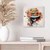 DEQOART Glasbild Echtglas 30x30 cm 'Floraler Farbtanz' Produktbild-Vorschau 4