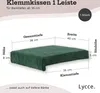 Lycce Cuscino per panca Cuscino con morsetti 1 listello Anteprima dell’immagine prodotto 9