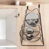 Porte-couvercle en métal noir RADKA Voir les images du produit 2