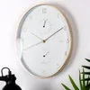 Wanduhr für Wohnzimmer weiß rund 34 cm Produktbild-Vorschau 5