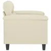 vidaXL Sessel Creme 60 cm Kunstleder Produktbild-Vorschau 4