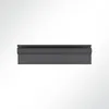 Lysel® Kederschiene Kederleiste Aluminium 45° schwarz RAL Produktbild-Vorschau 3