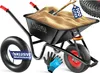 MASKO® Schubkarre Bauschubkarre Gartenschubkarre 100 Liter Produktbild-Vorschau 2