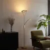 Moderne Stehleuchte Gold mit Lesearm inkl  LED und Dimmer Produktbild-Vorschau 9