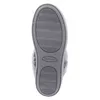 The bottom view of a gray slipper with a textured sole and fuzzy trim. Produktbild-Vorschau